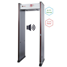 infrared body temperature detector door metal detector gate for government office